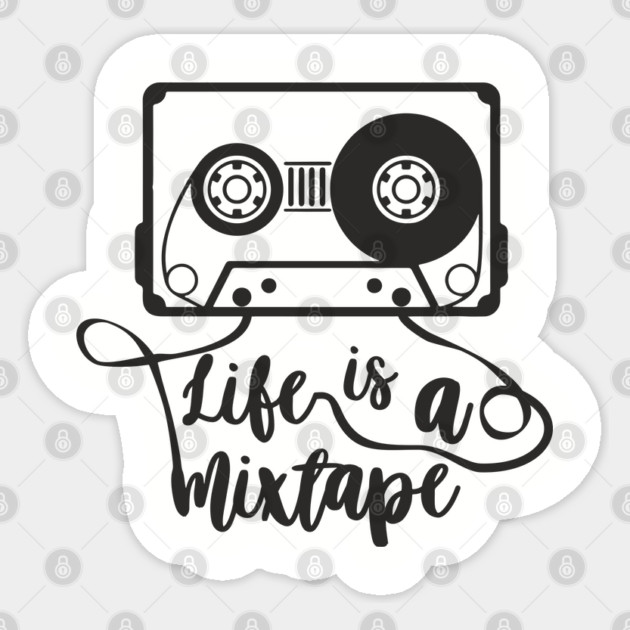 Life Is A Mixtape Moody Grown Up Vibes Sticker by Anticorporati