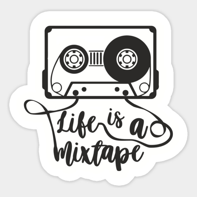Life Is A Mixtape Moody Grown Up Vibes Magnet by Anticorporati