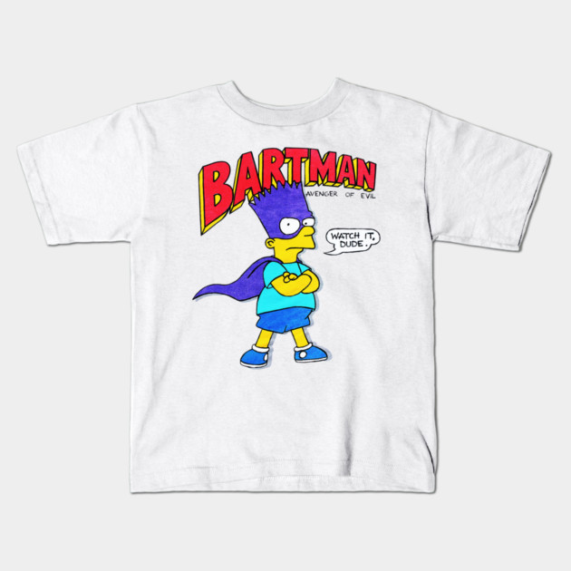 90s Cartoon - Bartman Kids T-Shirt by nicklower