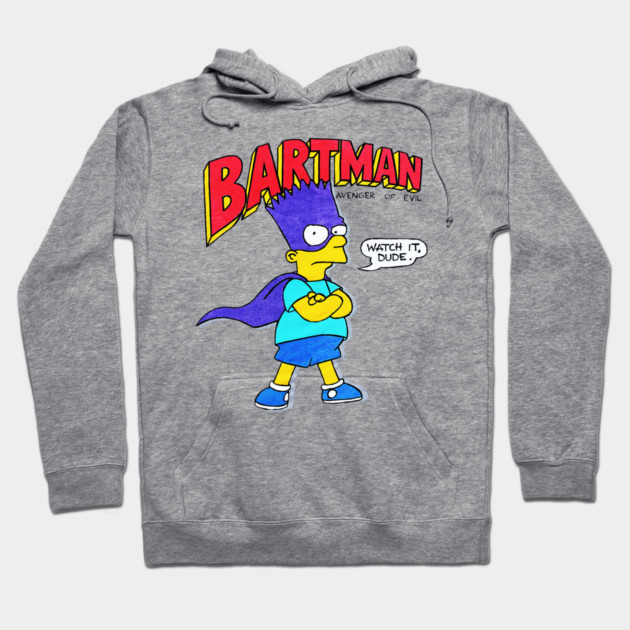 90s Cartoon - Bartman Hoodie by nicklower