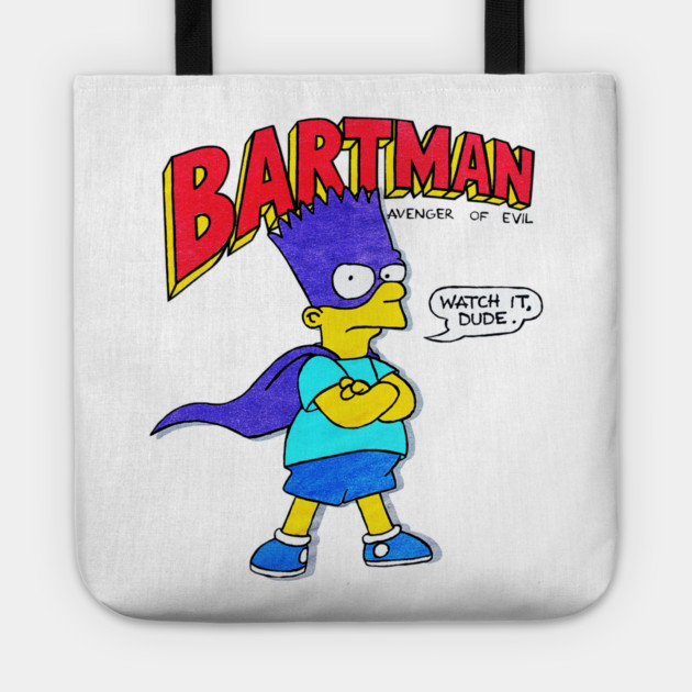 90s Cartoon - Bartman Tote by nicklower