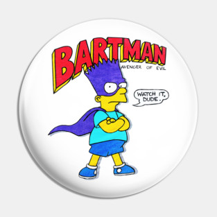 90s Cartoon - Bartman Pin