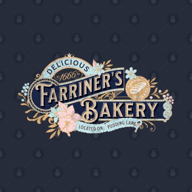 Farriner’s Bakery Vintage Pudding Lane Great London Fire 1666 by Yesteeyear