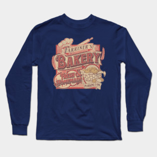 Farriner’s Bakery Vintage Pudding Lane Retro London Art Long Sleeve T-Shirt