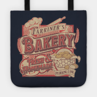 Farriner’s Bakery Vintage Pudding Lane Retro London Art Tote