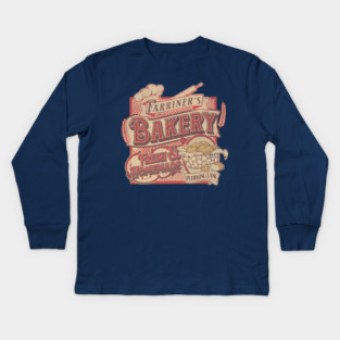 Farriner’s Bakery Vintage Pudding Lane Retro London Art Kids Long Sleeve T-Shirt