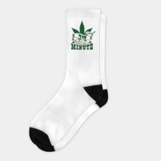 419 Give Me A Minute Stoner Humor Socks