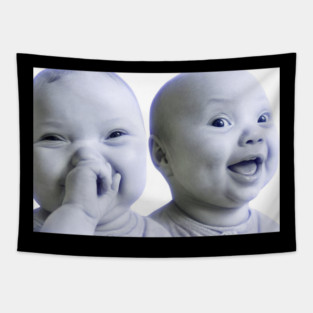 Funny Niche Baby gen z Meme ai Viral Giggling AI Laughing Tapestry