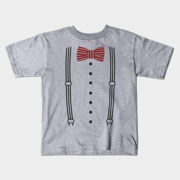 Bow Tie And Suspenders Kind Of Day Fashion Pun Kids T-Shirt by Anticorporati