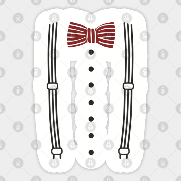 Bow Tie And Suspenders Kind Of Day Fashion Pun Sticker by Anticorporati