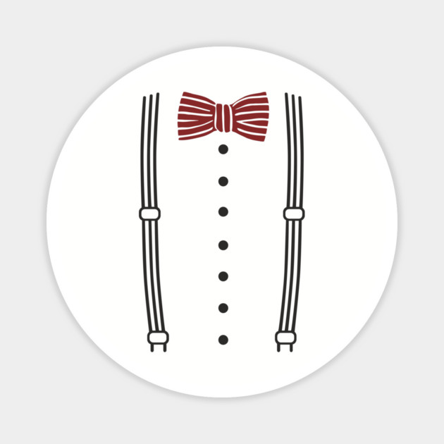 Bow Tie And Suspenders Kind Of Day Fashion Pun Magnet by Anticorporati