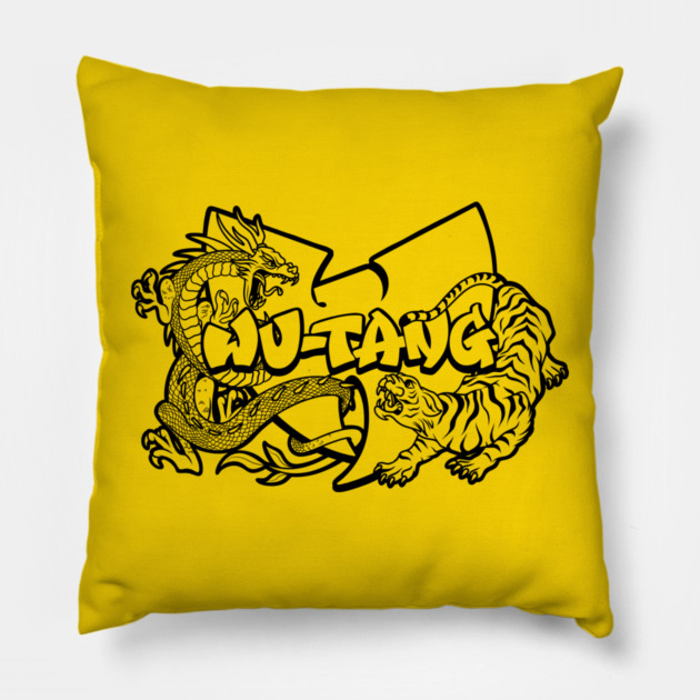 Wu-tang Dragon and Tiger Pillow by Wrongteeshirt