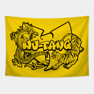 Wu-tang Dragon and Tiger Tapestry