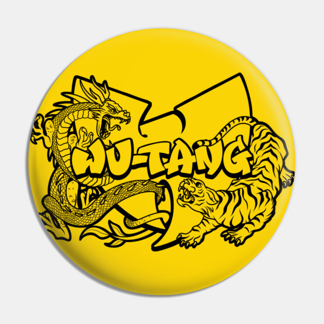 Wu-tang Dragon and Tiger Pin by Wrongteeshirt