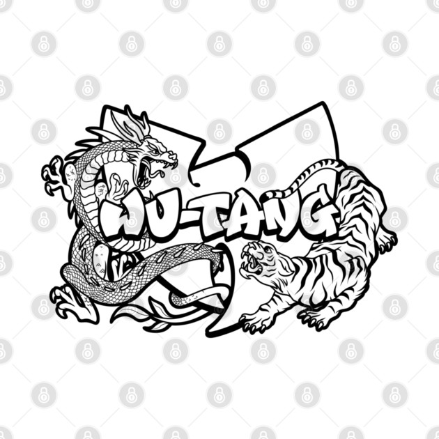 Wu-tang Dragon and Tiger by Wrongteeshirt