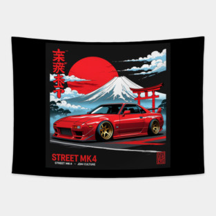 JDM Street Car Culture Tapestry