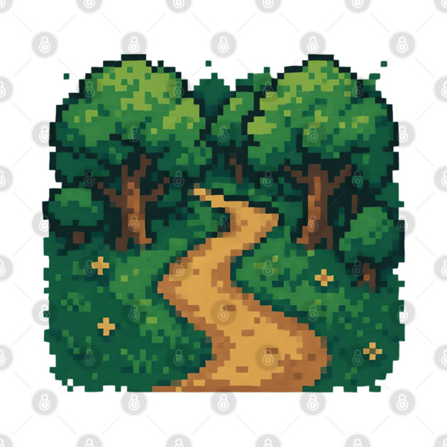 Magical Pixel Forest - White by Midsummer Dream House