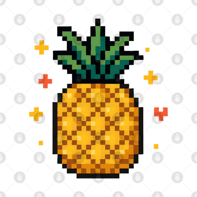 Pixel Pineapple - Fruity Tropical by Midsummer Dream House