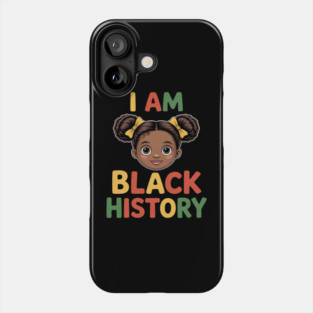 I Am The Strong African Queen girls Black History Month-Photoroom Phone Case