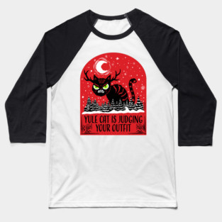Yule Cat Baseball T-Shirt
