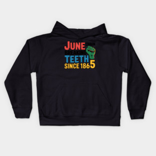 Juneteenth Breaking Every Chain Since 1865 Black History Kids Hoodie