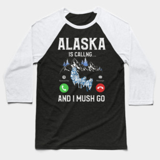 S52 Dog Sledding Dog Sled Dog Sledder Mush Mushing Musher (37) Baseball T-Shirt