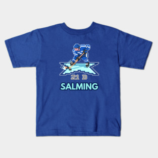 Maple Leafs Legend Bjorn Salming as an NHL 94 Character Kids T-Shirt