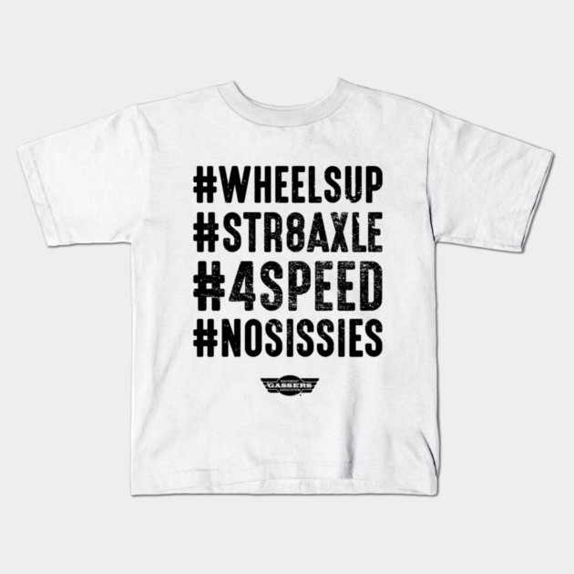 #NOSISSIES (black print) Kids T-Shirt by Stephen's Store 13