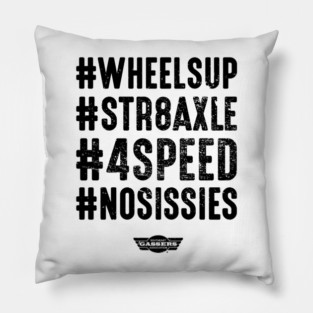 #NOSISSIES (black print) Pillow