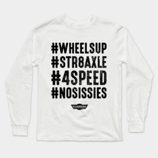 #NOSISSIES (black print) Long Sleeve T-Shirt
