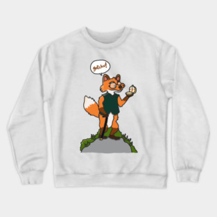 Smart as a Fox – Animal Trivia Cartoon Crewneck Sweatshirt