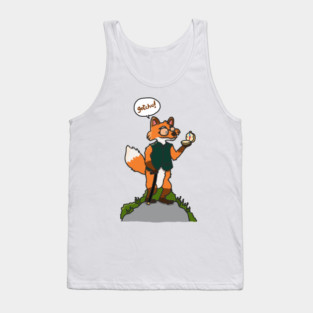 Smart as a Fox – Animal Trivia Cartoon Tank Top