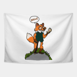 Smart as a Fox – Animal Trivia Cartoon Tapestry