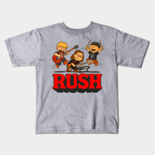 Rush Band Charlie Brown Mashup (Action Variant) Kids T-Shirt