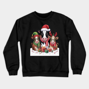 Cow Christmas Crewneck Sweatshirt