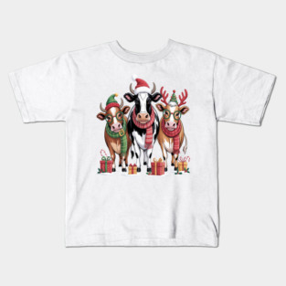Cow Christmas Kids T-Shirt