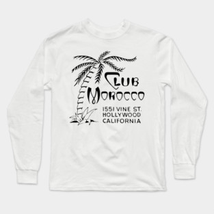 Club Morocco Vintage Tropical Lounge Long Sleeve T-Shirt