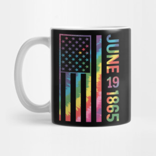 Tie Dye Juneteenth Flag June 19 1865 Black History Month Mug