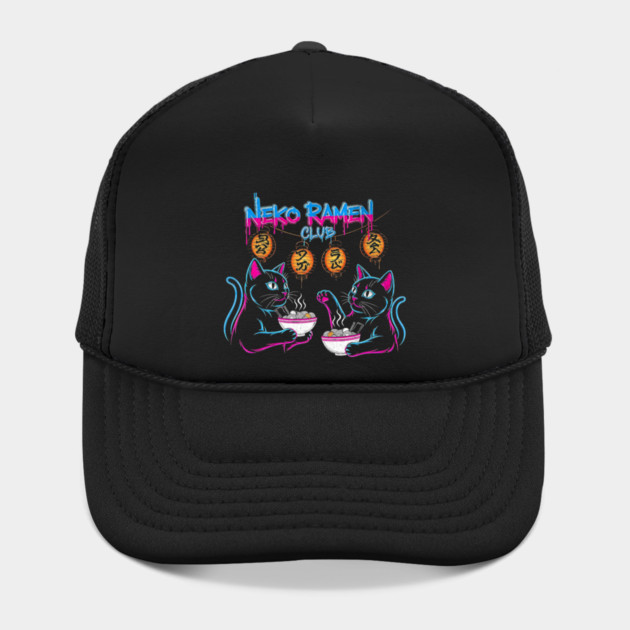 Neko Ramen Club Neon Cats by Designed By Marty