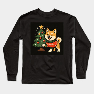 Corgi Christmas Long Sleeve T-Shirt