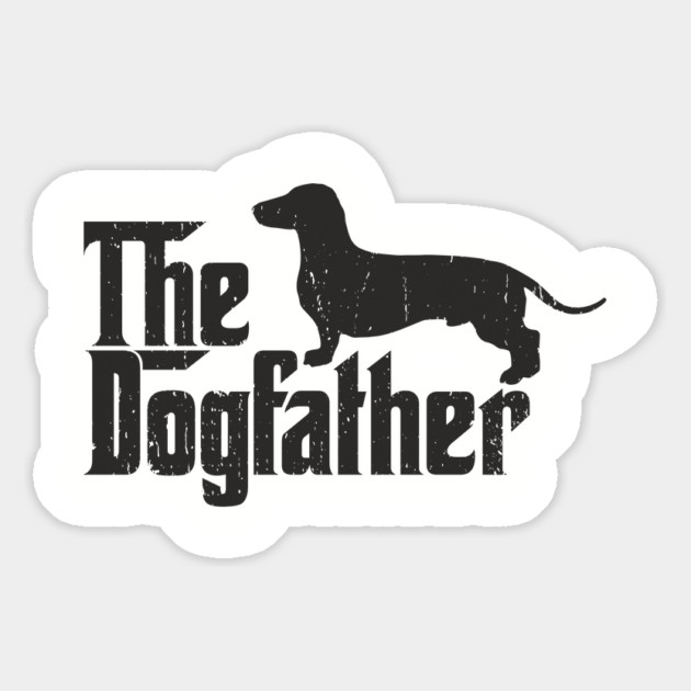 The Dogfather Dachshund Owner Pun Magnet by Anticorporati
