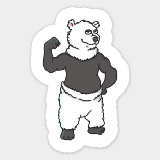 Not Really White – Polar Bear Skin & Fur Trivia Cartoon Sticker