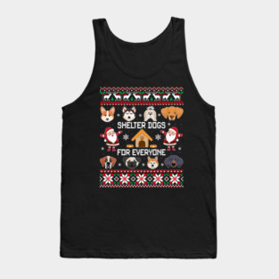 Dogs Ugly Christmas Cute Dog Tank Top