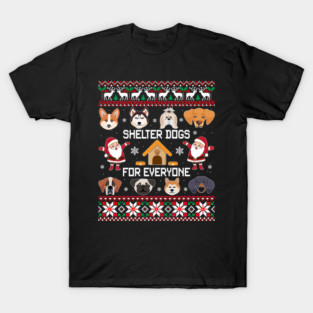 Dogs Ugly Christmas Cute Dog T-Shirt
