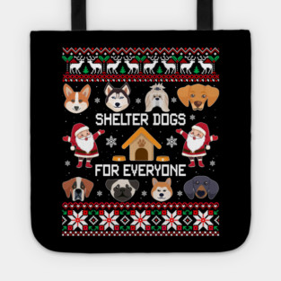 Dogs Ugly Christmas Cute Dog Tote
