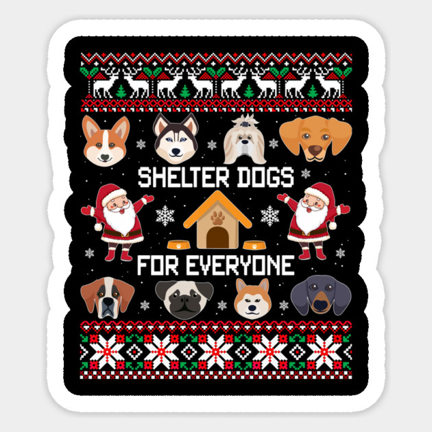 Dogs Ugly Christmas Cute Dog Sticker by yangho