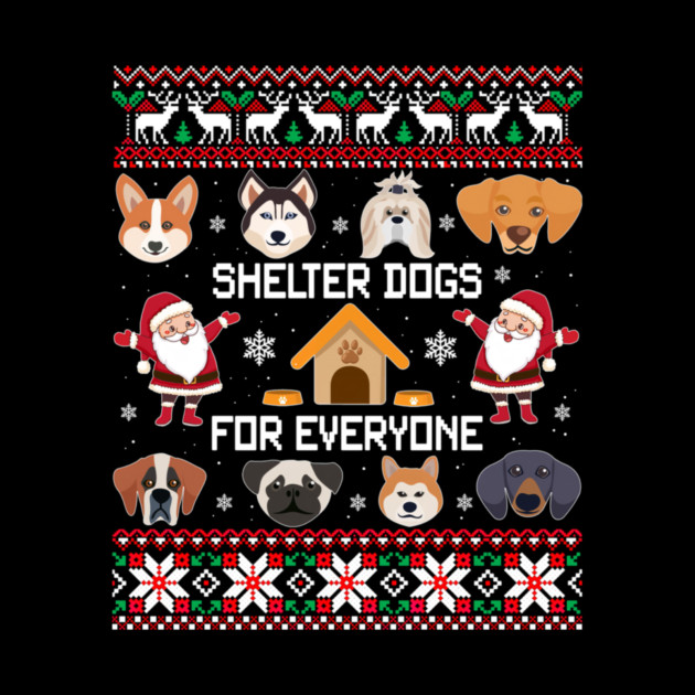 Dogs Ugly Christmas Cute Dog by yangho