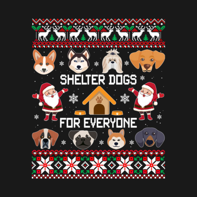 Dogs Ugly Christmas Cute Dog by yangho