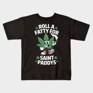 Saint Paddys Irish Weed Marijuana THC St Patrick Day Kids T-Shirt