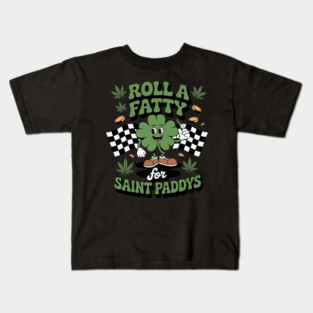 Saint Paddys Irish Weed Marijuana THC St Patrick Day Kids T-Shirt